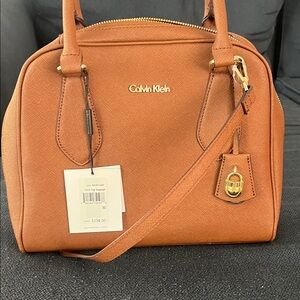 Calvin Klein Brown Satchel Bag